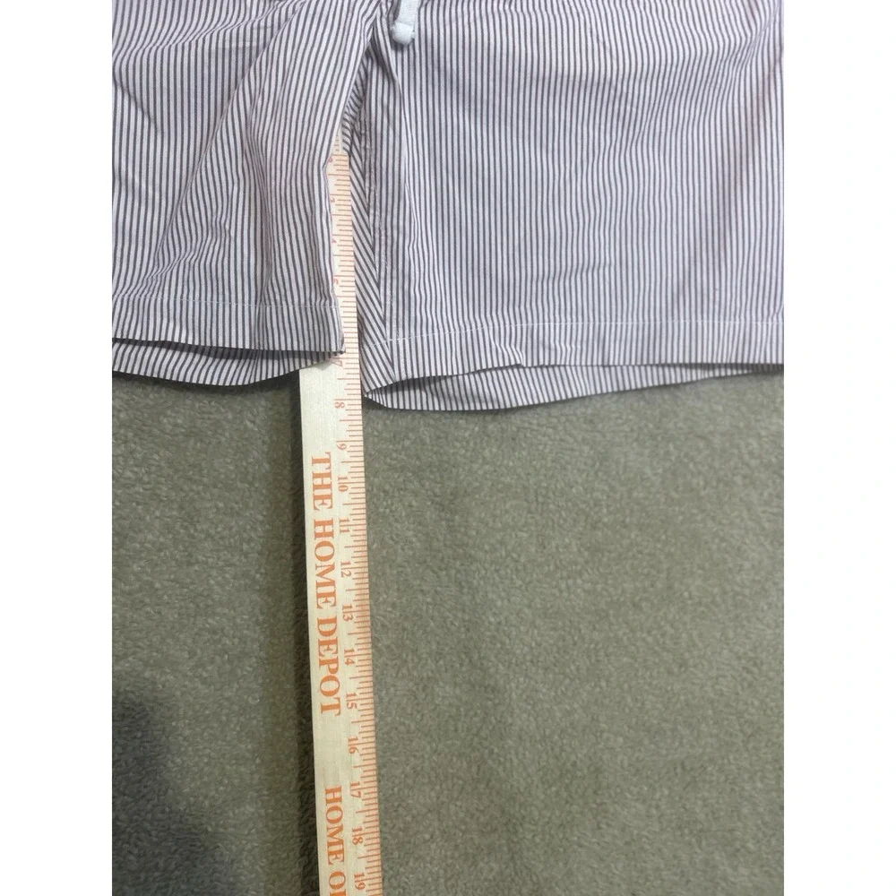 Banana Republic Deck Shorts Mens Large Red Striped Elastic‎ Waist Drawstring